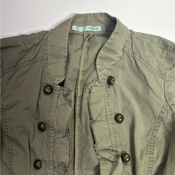 304. Maurices Green Khaki Utility Jacket - Picture 5 of 6